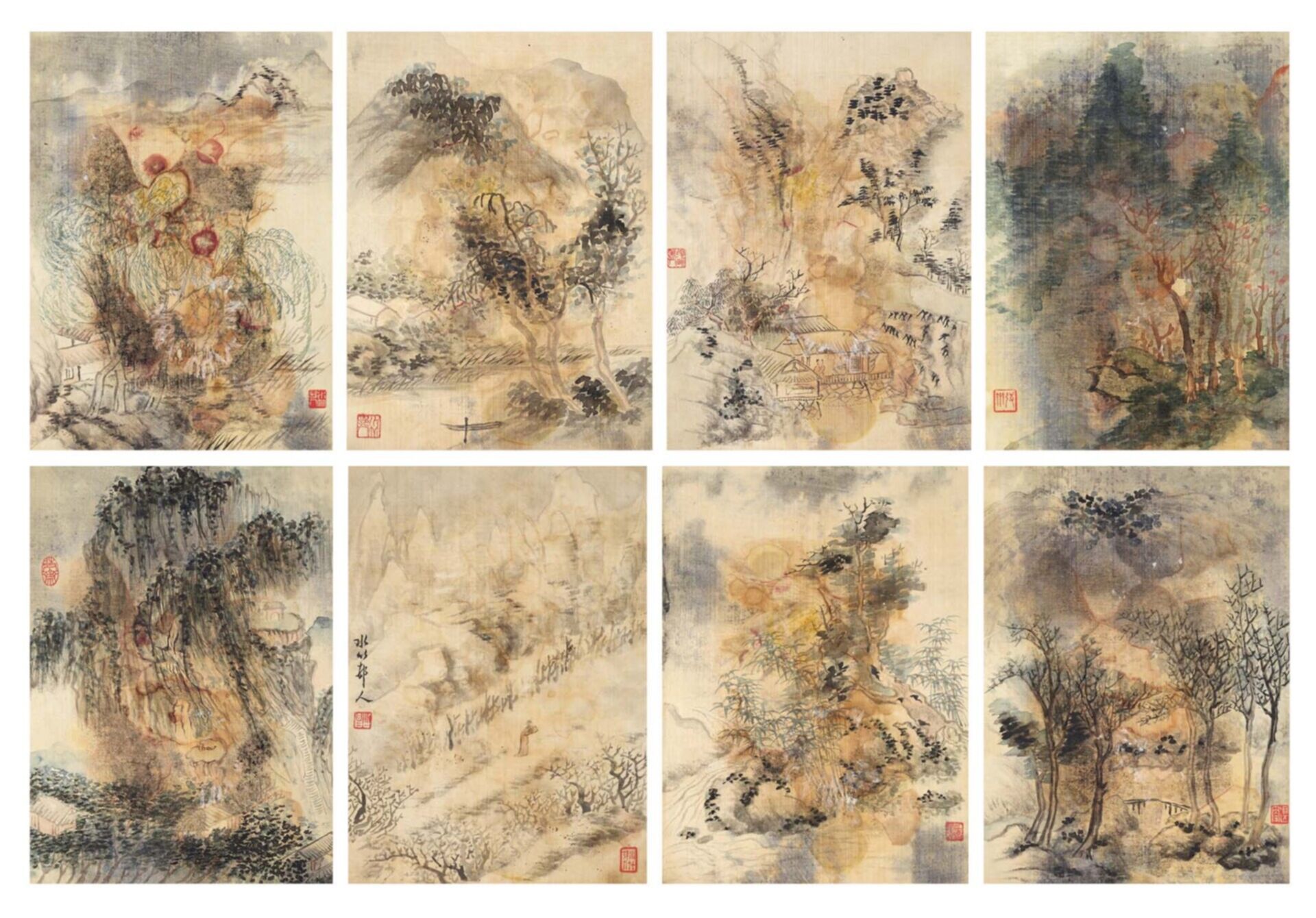 徐世昌（1855-1939)山水册