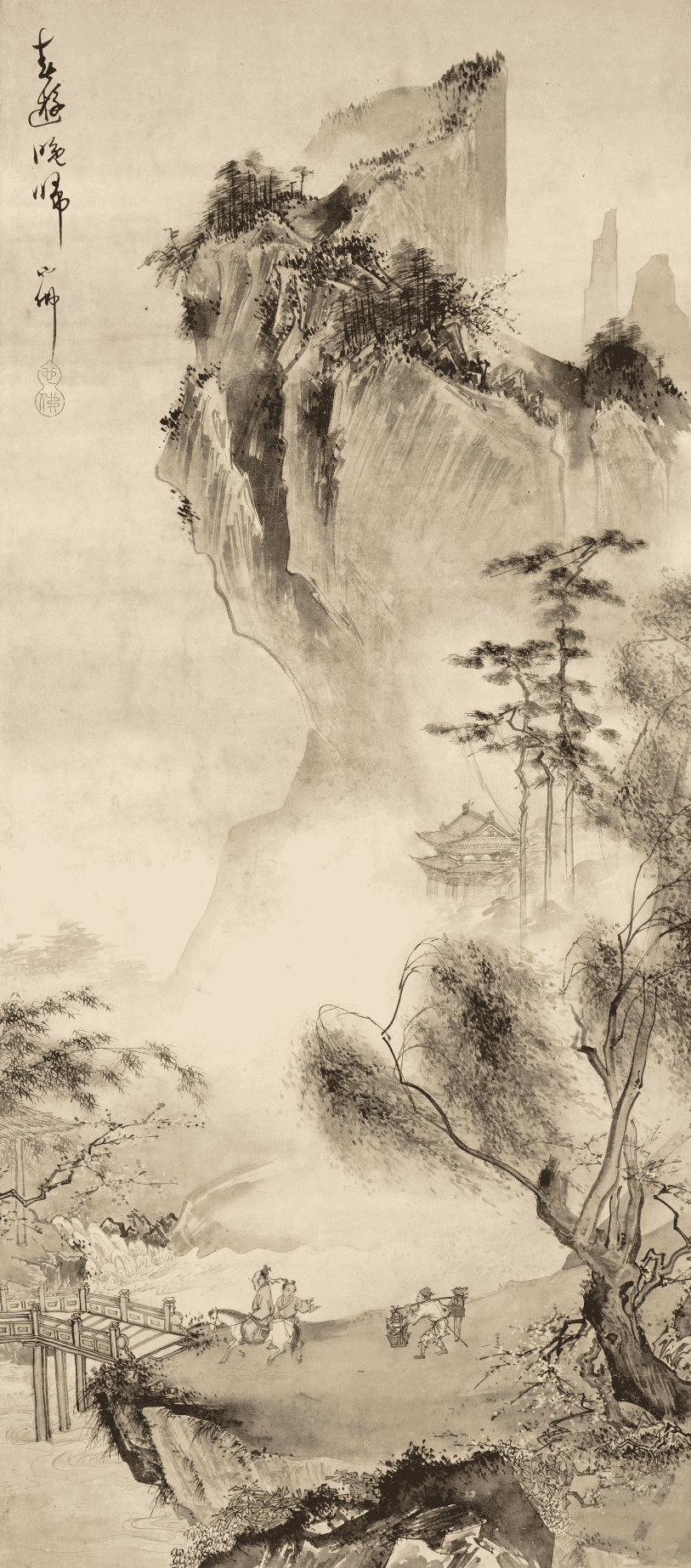 胡也佛( 1908—1980 )春游晚归